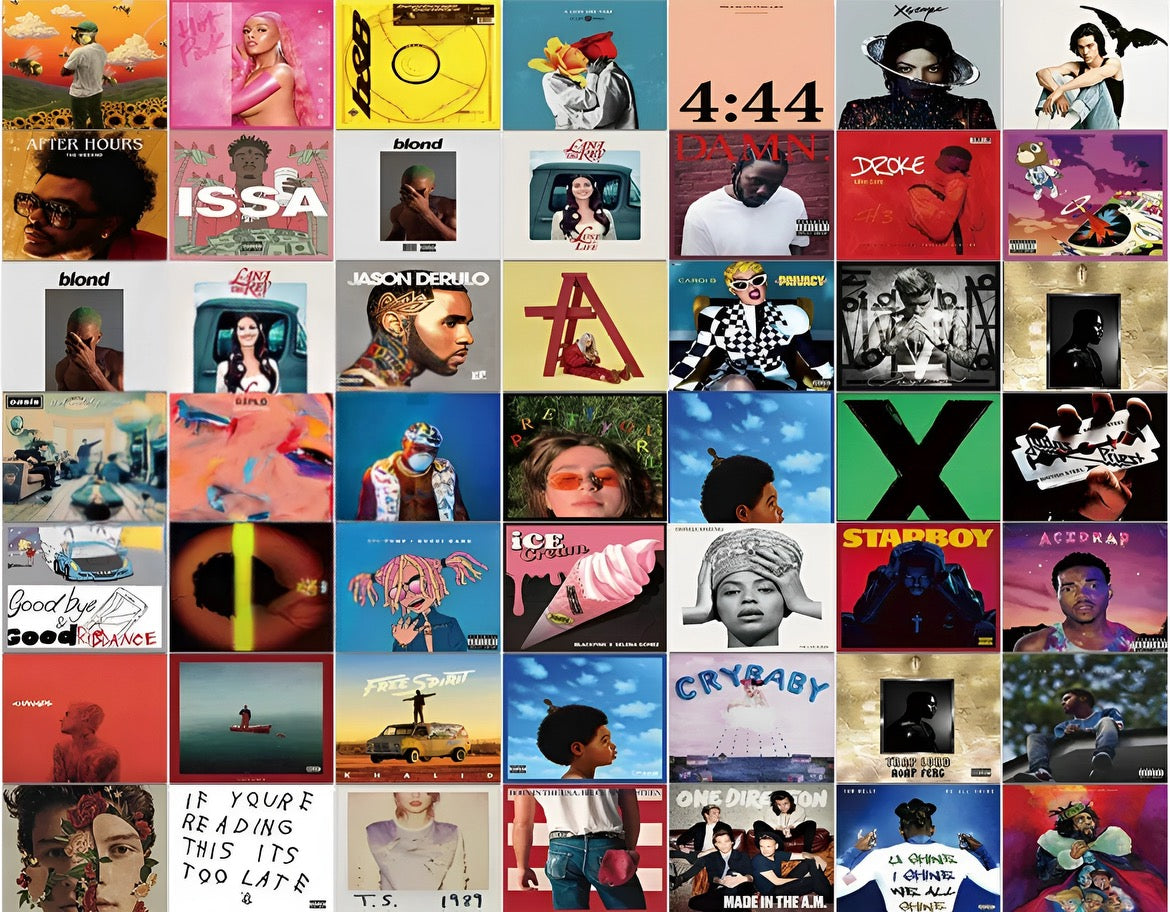 Rap Album Stickers 10pc – Sync Stickers